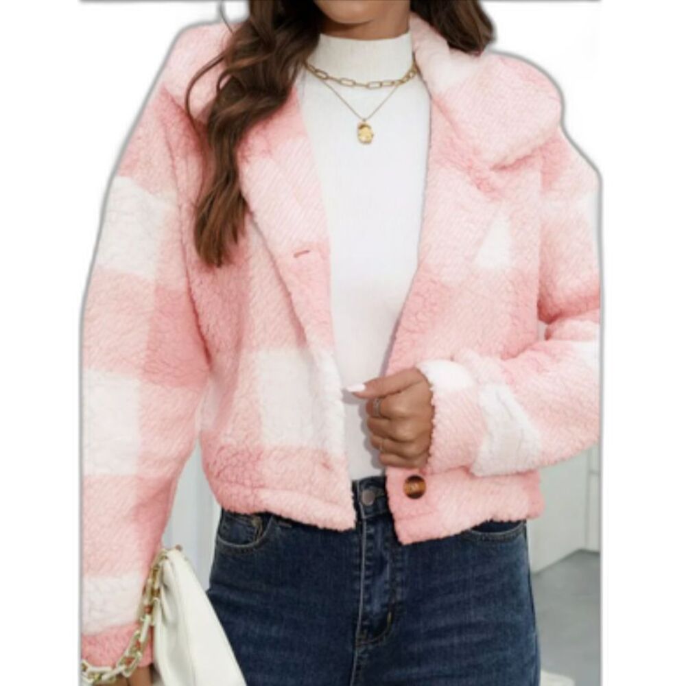 Plaid Teddy Coat